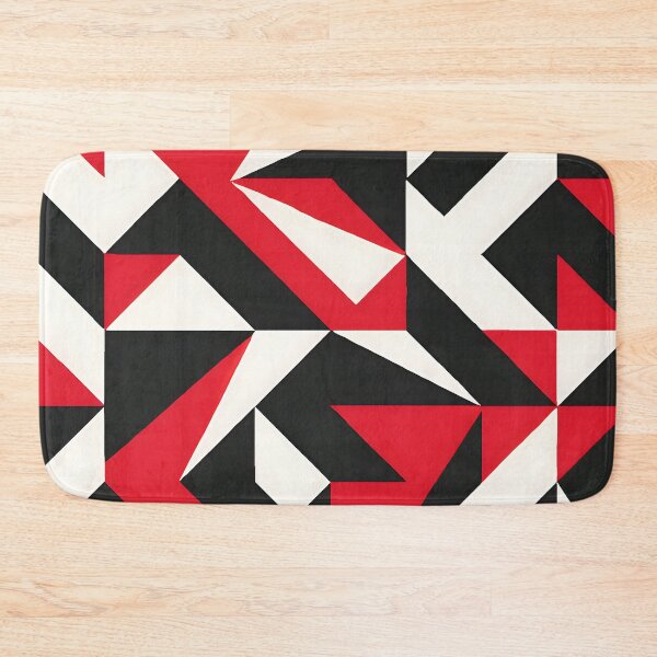 Item preview, Red Black White Geometric Design – Bold Minimalist Art designed and sold by PandaTShirtShop.