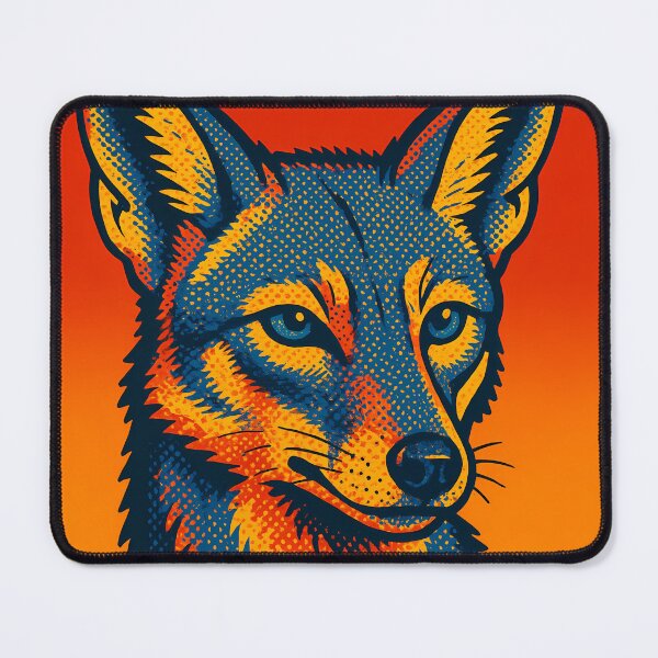 Item preview, Retro Pop Art Jackal | Vibrant Wild Canine Illustration | Bold Desert Predator Wildlife Aesthetic Design designed and sold by PaintedPixels01.