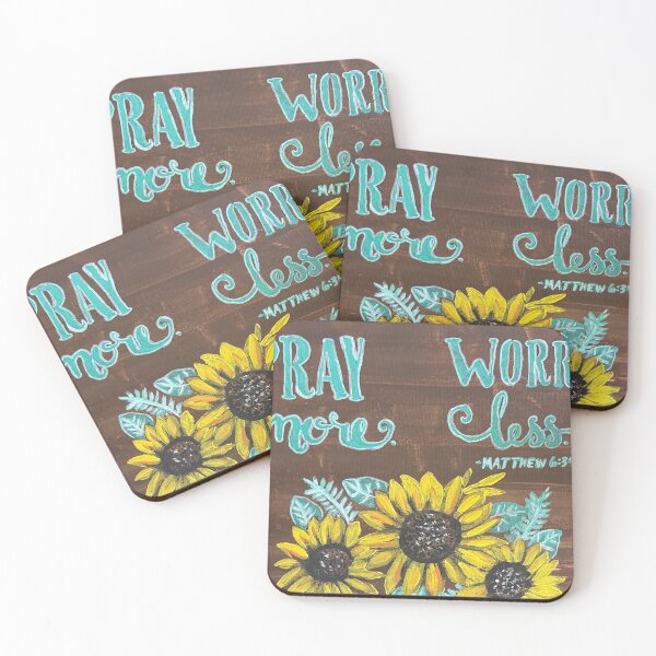 Item preview, Matthew 6:34 Pray more Worry Less designed and sold by Rustic Cowgirl .