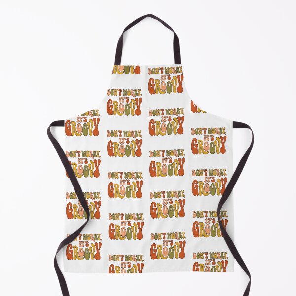 Item preview, Retro '70s Groovy Text Art: "Don't Worry, It's Groovy" Quote designed and sold by Peter Veselinović.