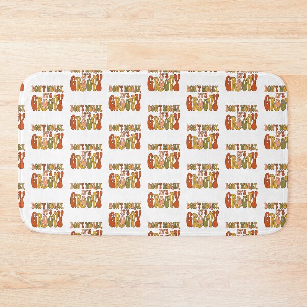 Item preview, Retro '70s Groovy Text Art: "Don't Worry, It's Groovy" Quote designed and sold by Peter Veselinović.