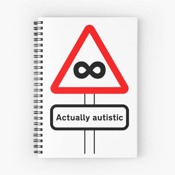 Item preview, ndvh Actually Autistic (road sign) designed and sold by Nik’s T-Shirts.