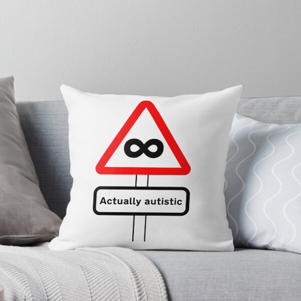 Item preview, ndvh Actually Autistic (road sign) designed and sold by Nik’s T-Shirts.