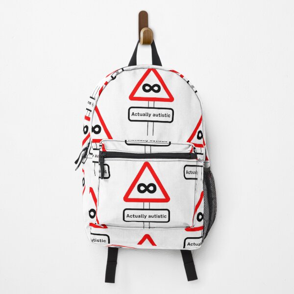 Item preview, ndvh Actually Autistic (road sign) designed and sold by Nik’s T-Shirts.