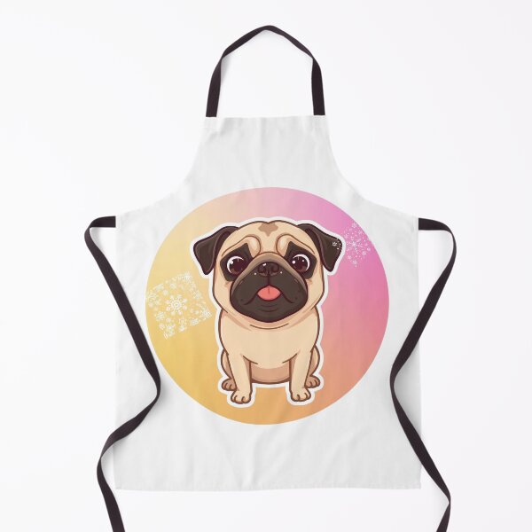 Item preview, Pug Sticker — Cute Chubby Dog With Puppy Eyes for Dog Lovers designed and sold by Fun Sticker.