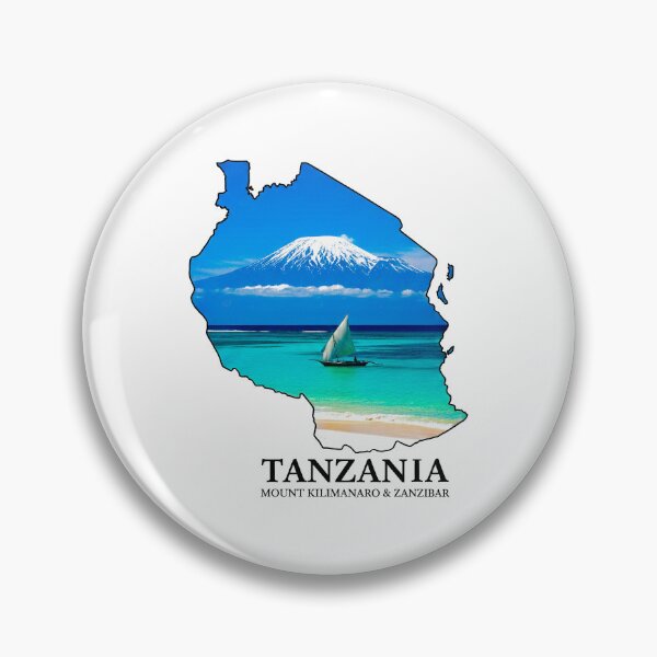 Item preview, Tanzania Peaks & Shores - Mount Kilimanjaro & Zanzibar Map Art designed and sold by AbulailArt.
