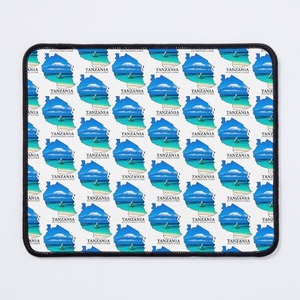 Item preview, Tanzania Peaks & Shores - Mount Kilimanjaro & Zanzibar Map Art designed and sold by AbulailArt.