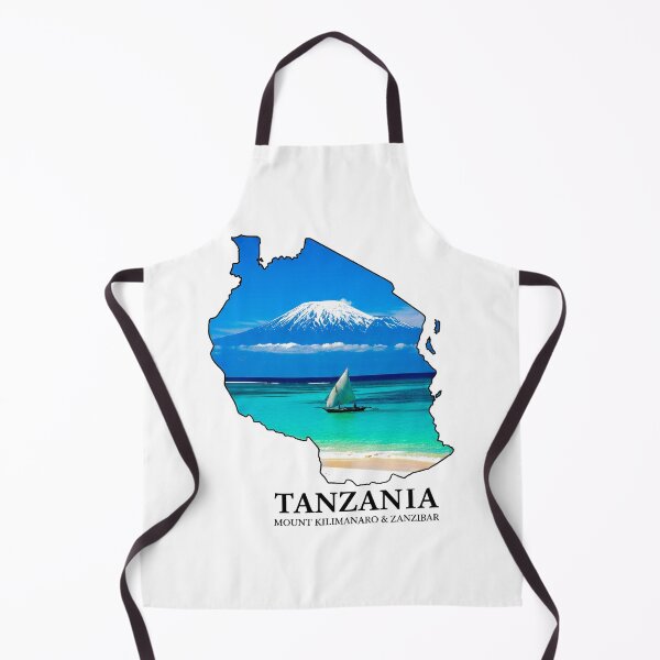 Item preview, Tanzania Peaks & Shores - Mount Kilimanjaro & Zanzibar Map Art designed and sold by AbulailArt.