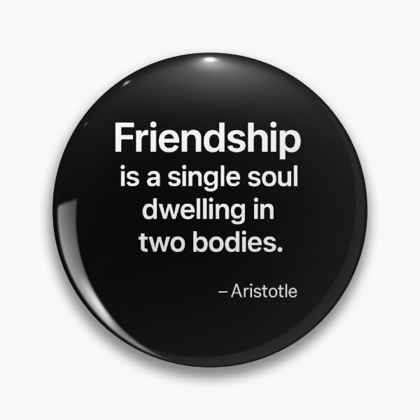 Item preview, Friendship Single Soul Aristotle Philosophy Quote (White Font) designed and sold by TshirtsLabs.