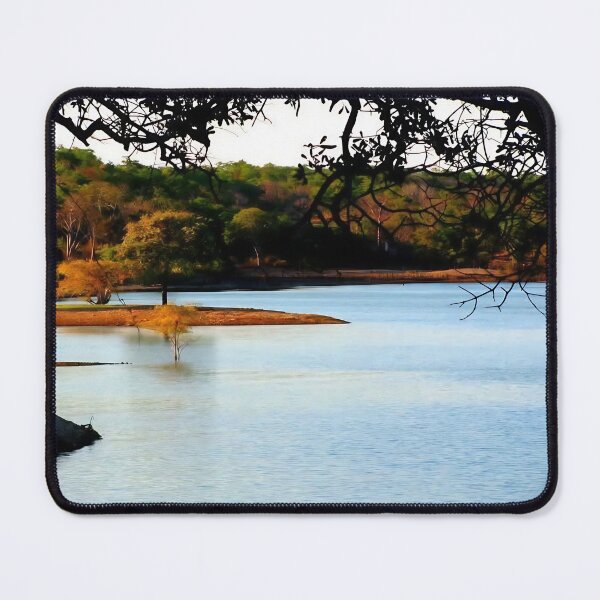 Item preview, Framed View of a Quiet Inlet, Cabora Bassa designed and sold by JaneFlowersAfrica.