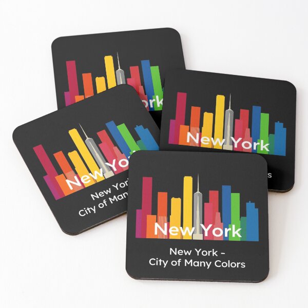 Item preview, New York City of Many Colors Pride Skyline Graphic designed and sold by artlife4.