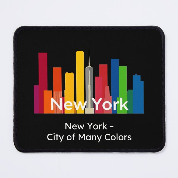 Item preview, New York City of Many Colors Pride Skyline Graphic designed and sold by artlife4.