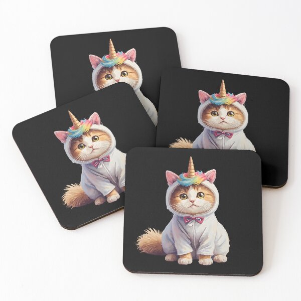 Item preview, Cute little unicorn cat in kawaii style designed and sold by uunaa.