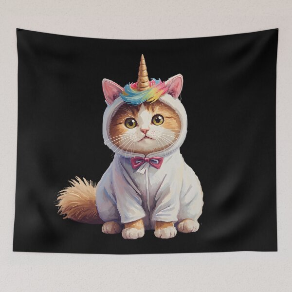 Item preview, Cute little unicorn cat in kawaii style designed and sold by uunaa.