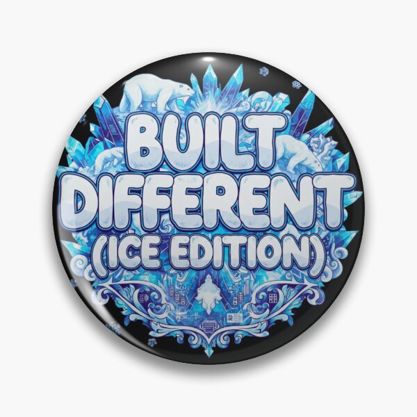 Item preview, Built Different (Ice Edition) - Minimalist Gym & Cold Plunge Aesthetic designed and sold by FitEnvy.
