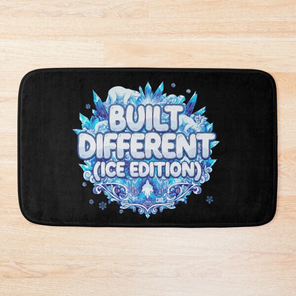 Item preview, Built Different (Ice Edition) - Minimalist Gym & Cold Plunge Aesthetic designed and sold by FitEnvy.