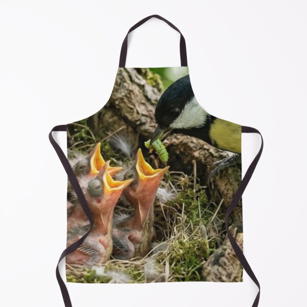 Item preview, Bird feeding its young in the nest designed and sold by Malisa345.