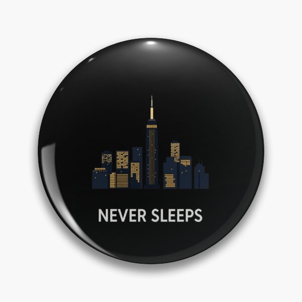 Item preview, NYC Never Sleeps Minimalist Night Skyline Graphic designed and sold by artlife4.