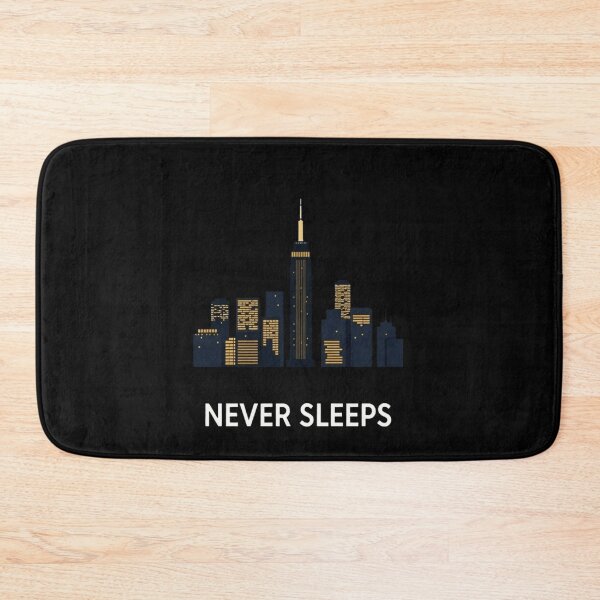 Item preview, NYC Never Sleeps Minimalist Night Skyline Graphic designed and sold by artlife4.