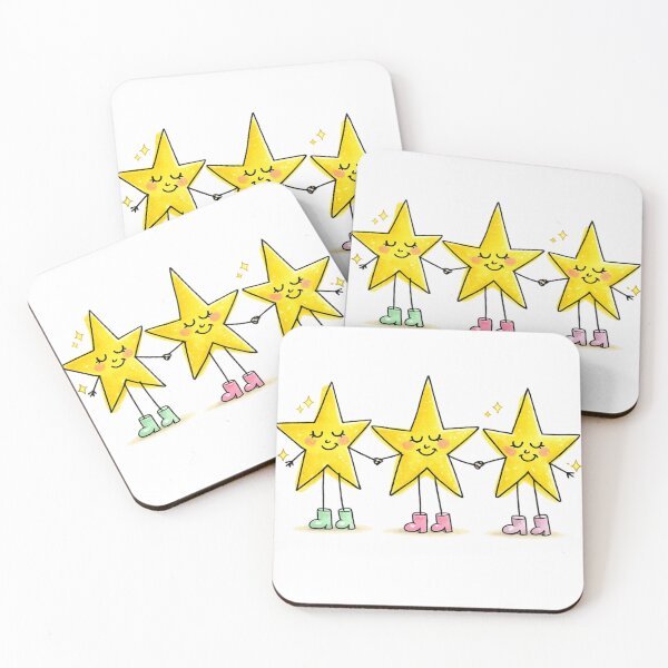 Item preview, Cute Friendship Star Illustration – Adorable Best Friends Cartoon for Valentine’s Day & Couples Gifts designed and sold by Mahmoud Salah.