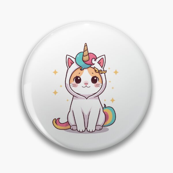 Item preview, Cute little unicorn cat in kawaii style designed and sold by uunaa.