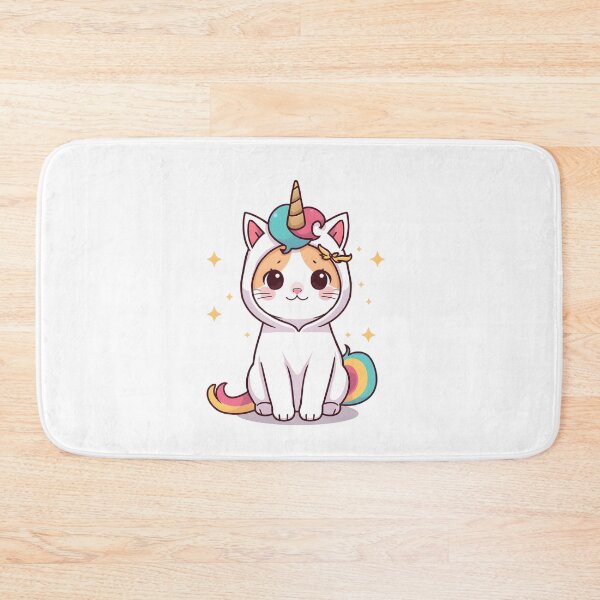 Item preview, Cute little unicorn cat in kawaii style designed and sold by uunaa.