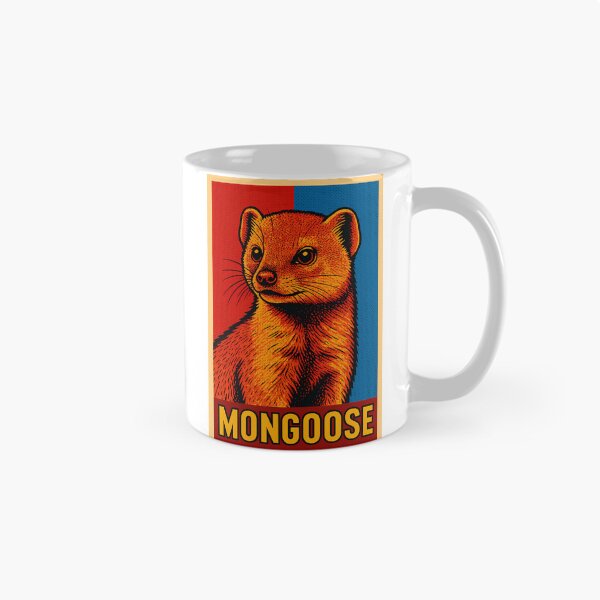 Item preview, Retro Pop Art Mongoose | Vibrant Small Predator Illustration | Bold Jungle Wildlife Aesthetic Design designed and sold by PaintedPixels01.