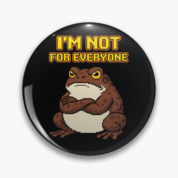 Artikelvorschau, Ich bin nicht für jeden – Lustige Pixelgrafik mit einem mürrischen Frosch entworfen und verkauft von artistastshirt.