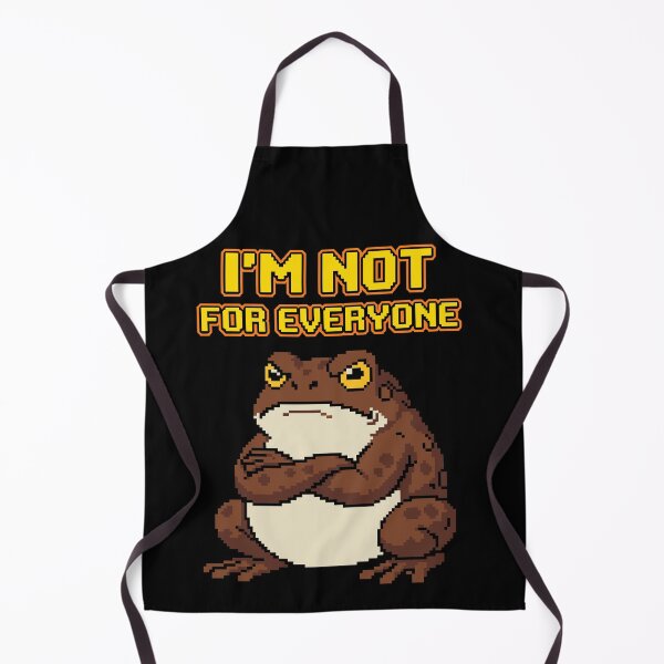 Item preview, I'm Not For Everyone - Funny Grumpy Toad Pixel Art designed and sold by artistastshirt.