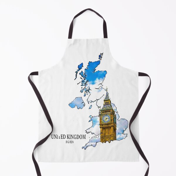 Item preview, United Kingdom Big Ben - London Landmark & British Map Art designed and sold by AbulailArt.