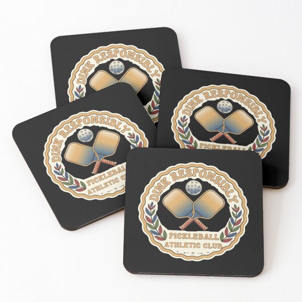 Item preview, Dink Responsibly Retro Pickleball Badge - Funny Sports Gift designed and sold by FitEnvy.