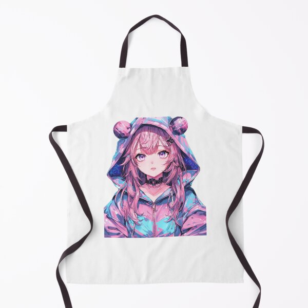 Item preview, Kawaii Neon Anime Girl Soft Pink Aesthetic Waifu designed and sold by AnimDream .