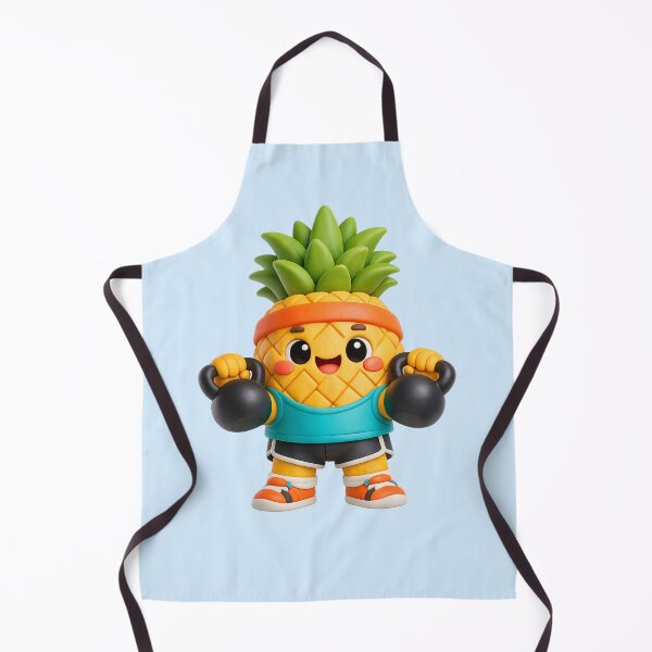 Item preview, Cute Pineapple CrossFit Athlete | Kawaii Gym Workout Cartoon designed and sold by Moons Studio.