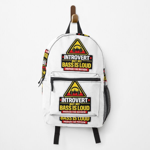 Item preview, Introvert But Bass Loud Warning designed and sold by  ZenRave Designs.