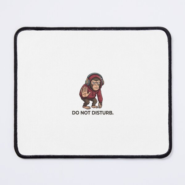 Item preview, Do Not Disturb Monkey Sticker | Funny Mood Meme | Relatable Cartoon designed and sold by Newkidshub.