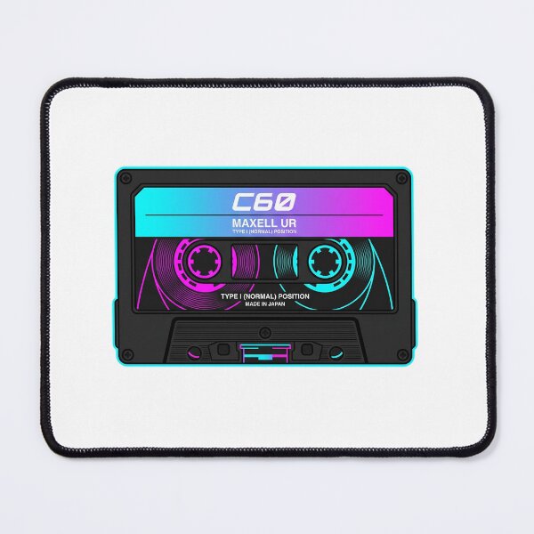 Item preview, Neon Vaporwave C60 Cassette Emblem designed and sold by Peter Veselinović.