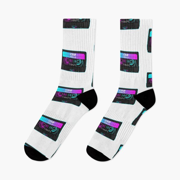 Item preview, Neon Vaporwave C60 Cassette Emblem designed and sold by Peter Veselinović.