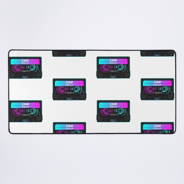 Item preview, Neon Vaporwave C60 Cassette Emblem designed and sold by Peter Veselinović.