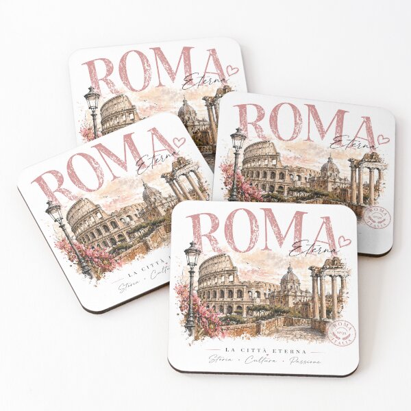 Item preview, Roma Eterna Vintage Travel Poster – Rome Italy T-Shirt Design | Colosseum La Città Eterna Graphic designed and sold by tata62.