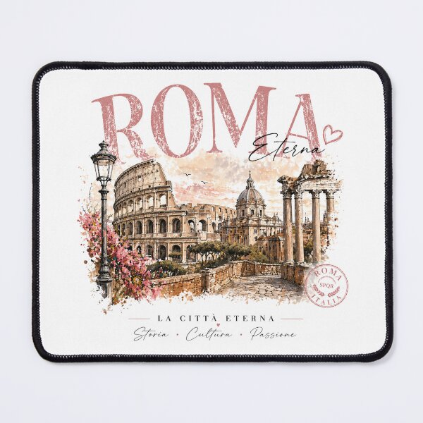 Item preview, Roma Eterna Vintage Travel Poster – Rome Italy T-Shirt Design | Colosseum La Città Eterna Graphic designed and sold by tata62.