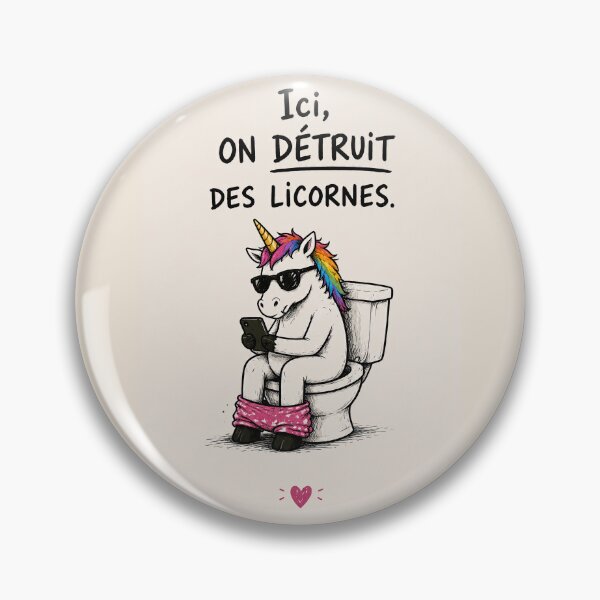 Item preview, Humorous Unicorn on a Modern Toilet designed and sold by Jerhus.