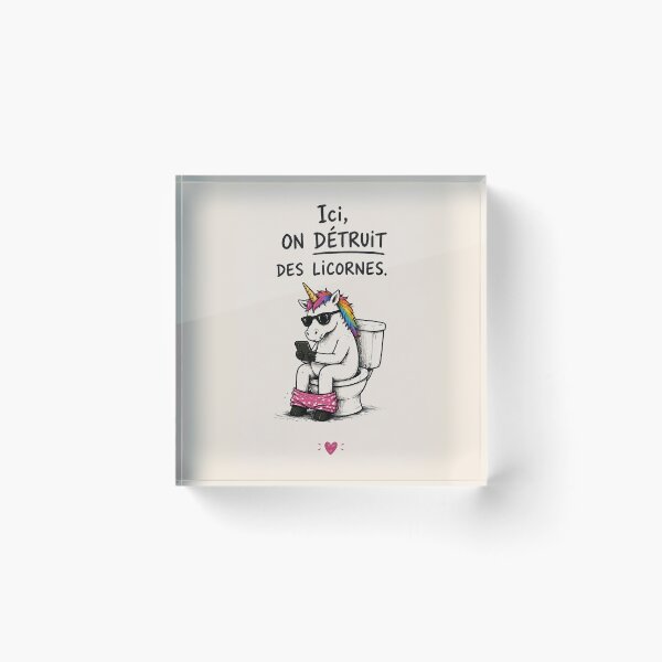 Item preview, Humorous Unicorn on a Modern Toilet designed and sold by Jerhus.