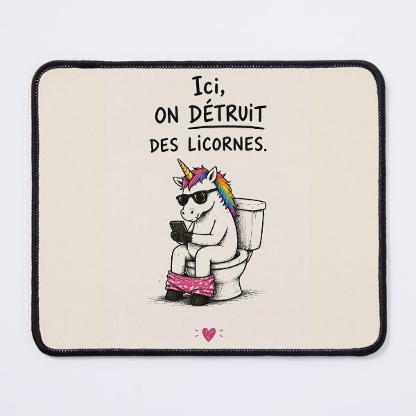 Item preview, Humorous Unicorn on a Modern Toilet designed and sold by Jerhus.