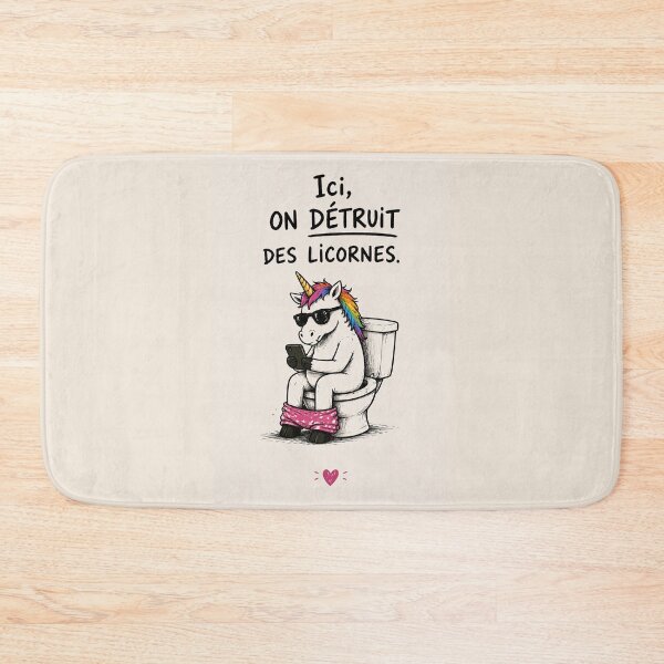 Item preview, Humorous Unicorn on a Modern Toilet designed and sold by Jerhus.