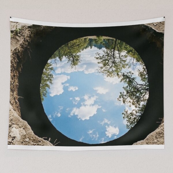 Item preview, A hole in the ground reflecting an inverted sky designed and sold by Malisa345.