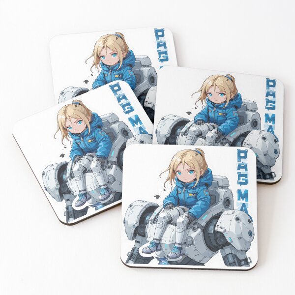 Item preview, Pragmata Mecha Girl Sci-Fi Vector Illustration designed and sold by PixelWaveBD.