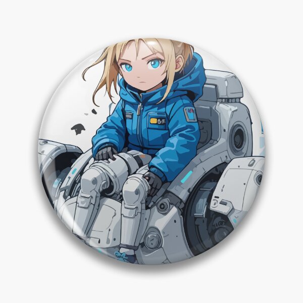 Item preview, Pragmata Mecha Girl Sci-Fi Vector Illustration designed and sold by PixelWaveBD.