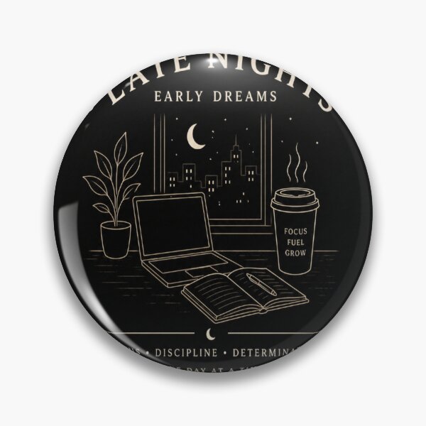 Item preview, Late Nights Early Dreams Aesthetic T-Shirt | Minimalist Study Hustle Motivation Design designed and sold by SSVSTICKERS.