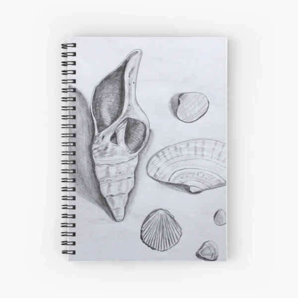 Sea Shells Pencil Drawing Journal for Sale by Sandra Connelly