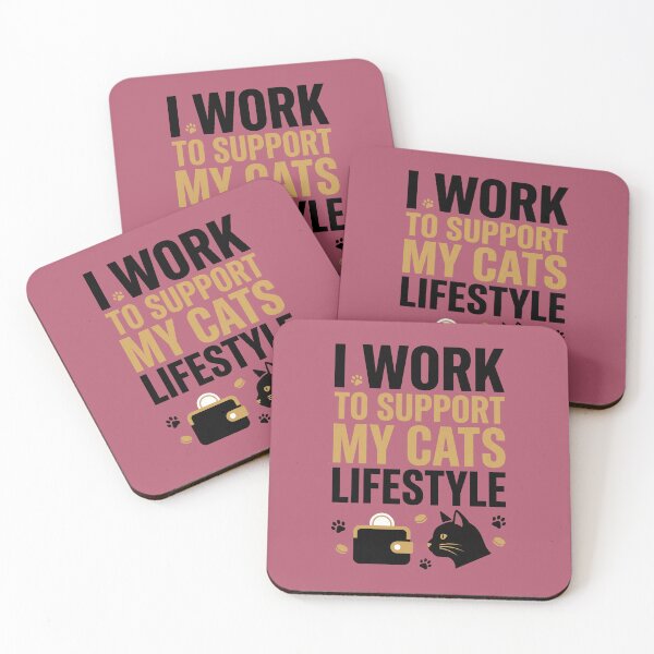 Item preview, Cat Mom - I Work So My Cat Can Live Well designed and sold by Bebichic.